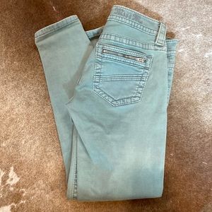 Miss Me green Ankle Skinny Jeans, 25